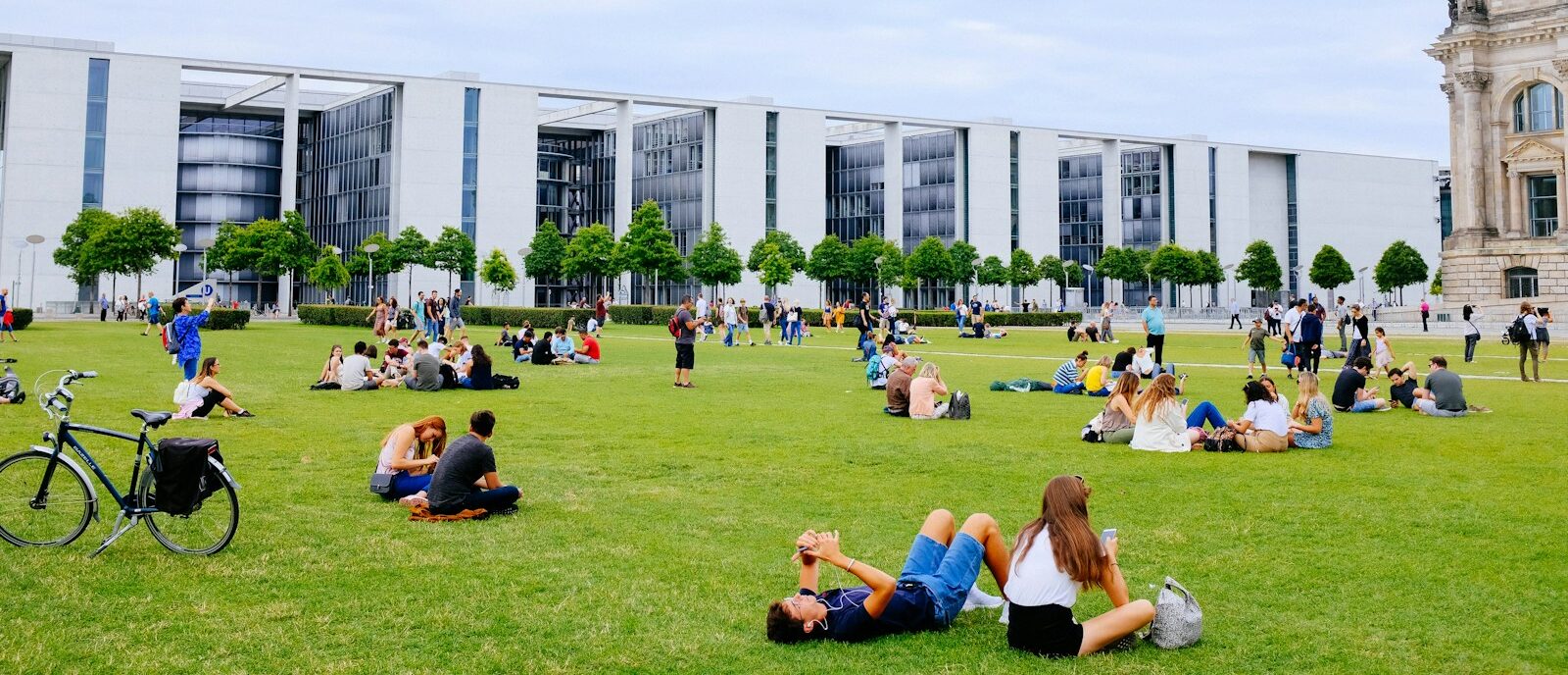 group of people on the picnic area